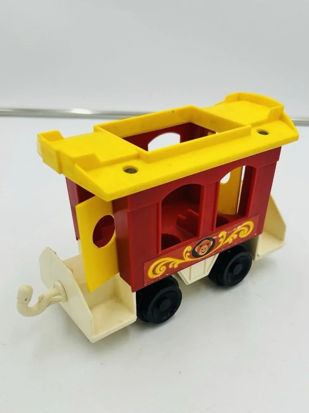 Vintage 1973 Fisher Price Little People Play Family Circus Train Set and Minibus